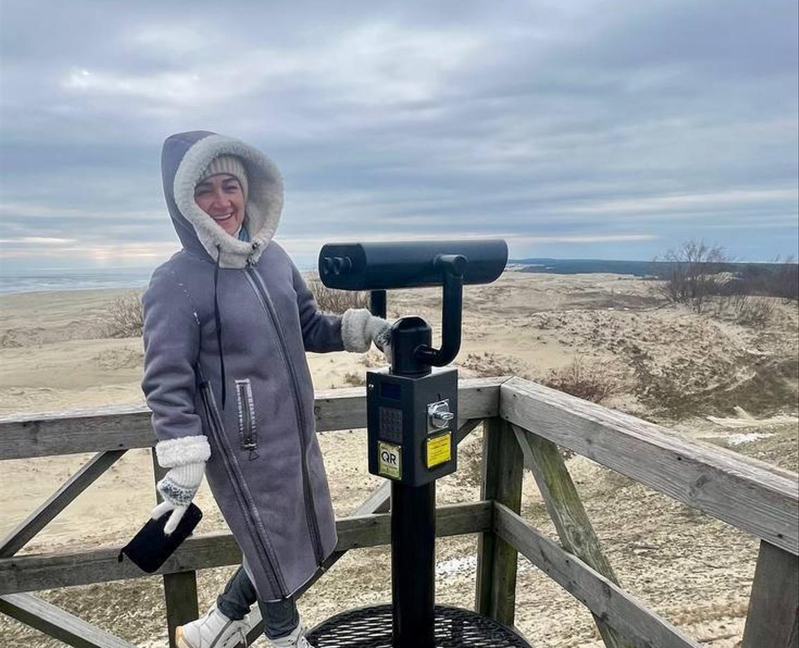 Заснеженная Куршская коса