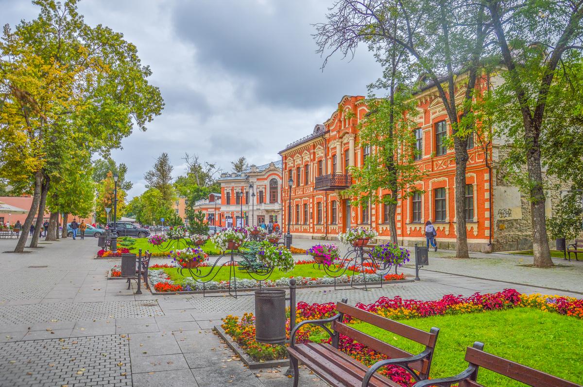 Улица Пушкина в Пскове