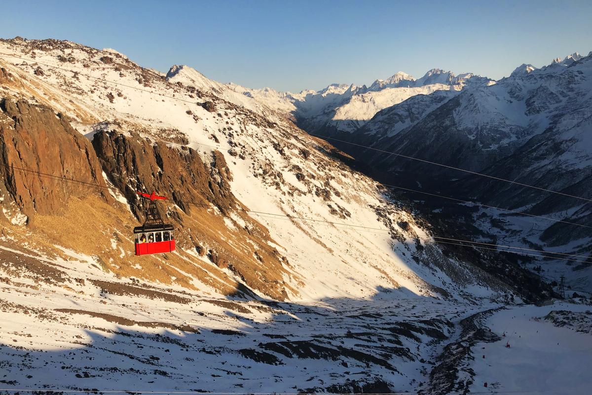 Канатная дорога в горах Кабардино-Балкарии