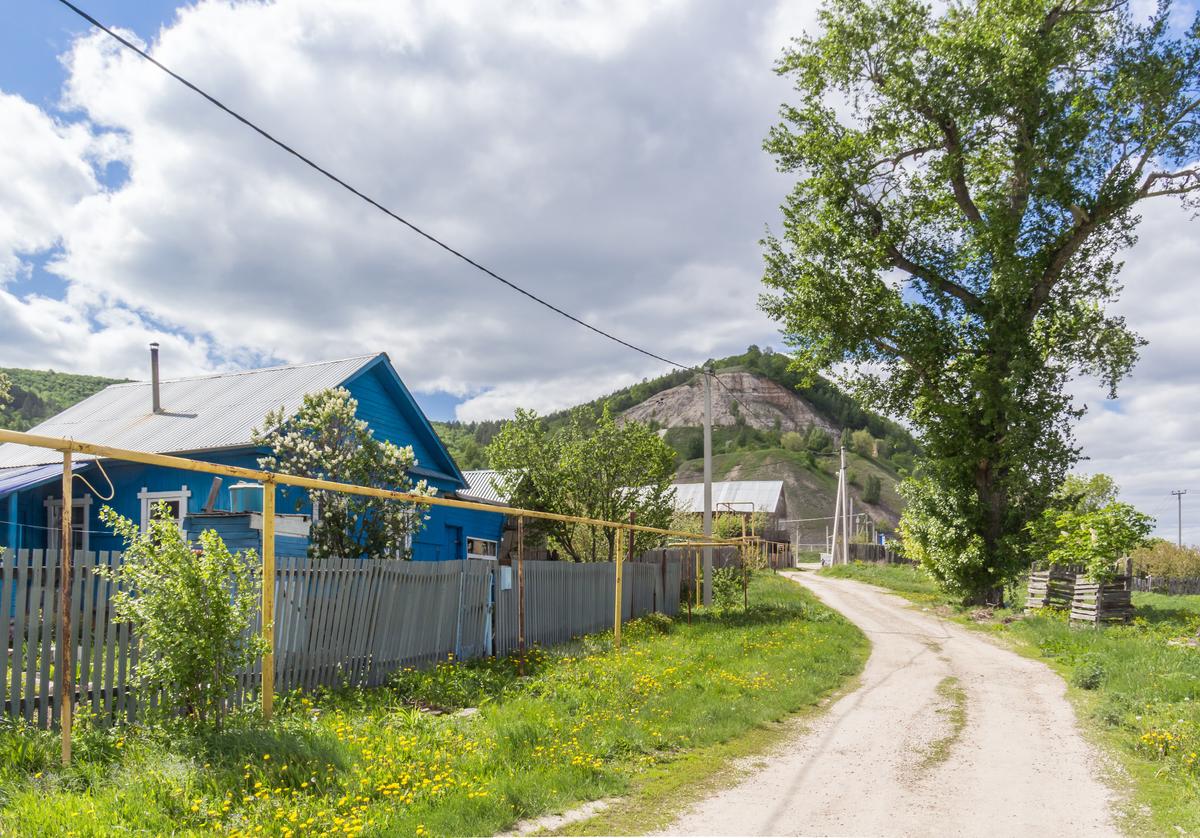 Село Ширяево в национальном парке Самарская Лука