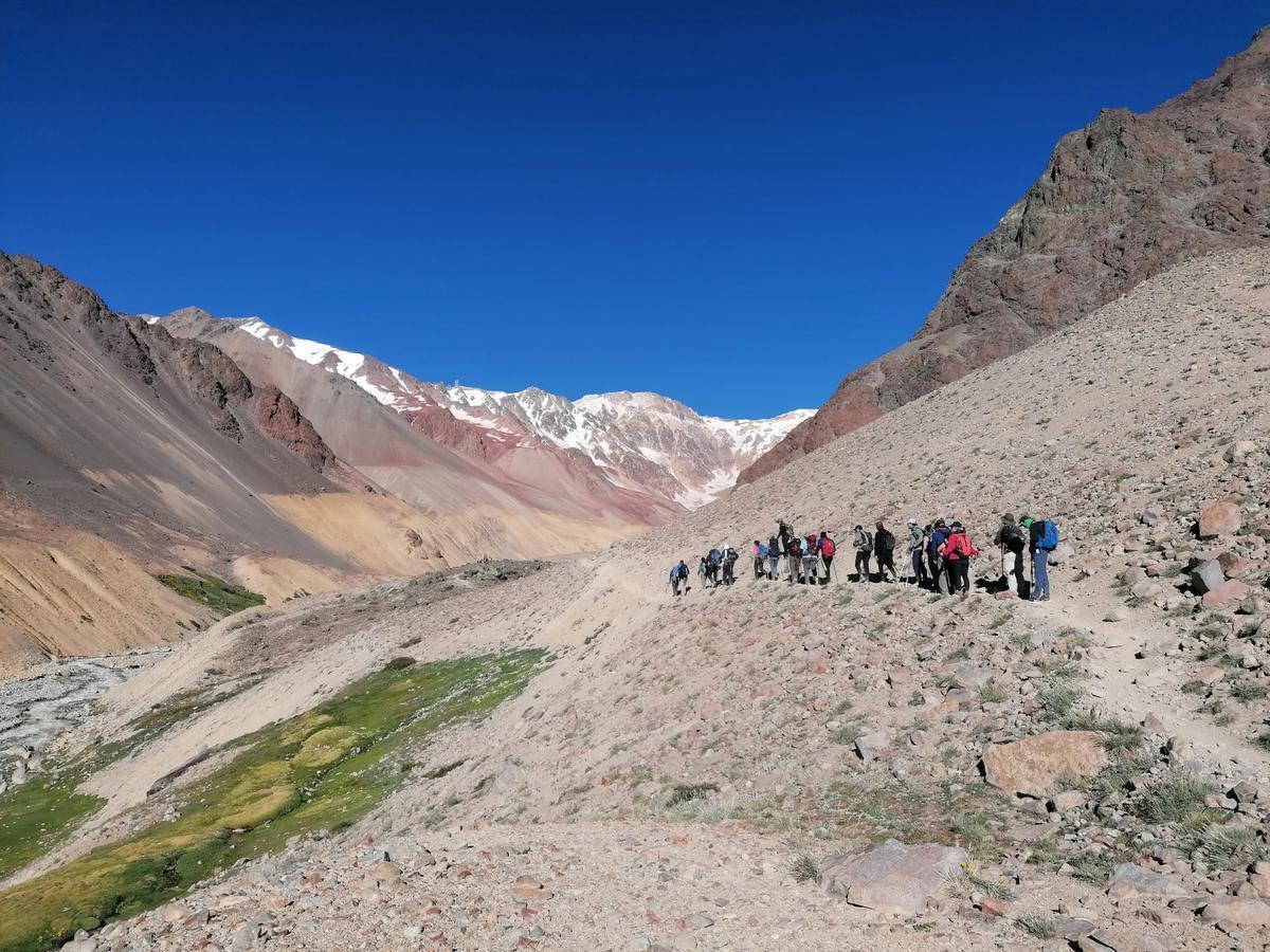 A group of tourists in the Valley of Tears