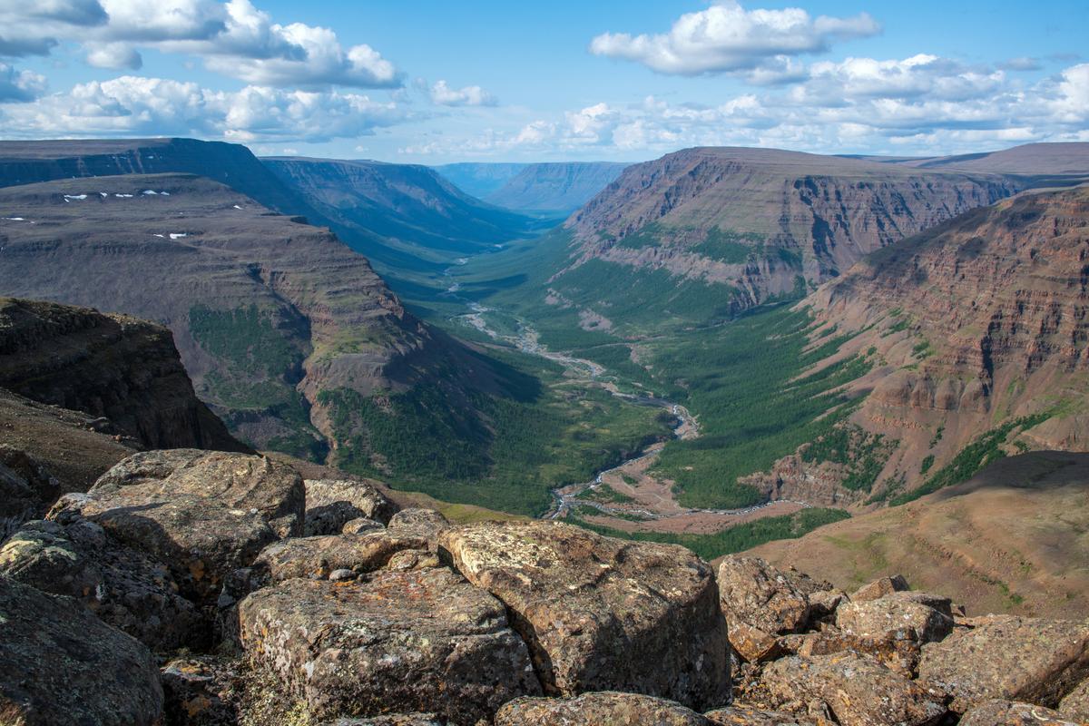 Горный пейзаж на Плато Путорана