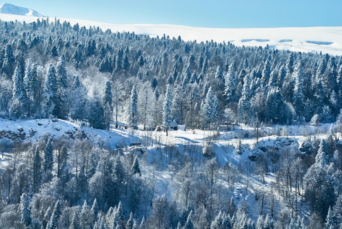 Зимний пейзаж Адыгеи