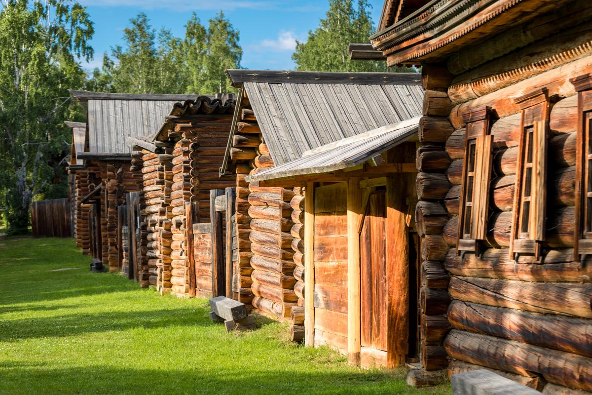 Дома в музее Тальцы