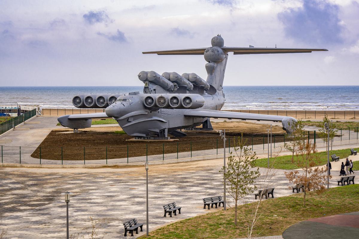 Экраноплан «Лунь» в Дагестане