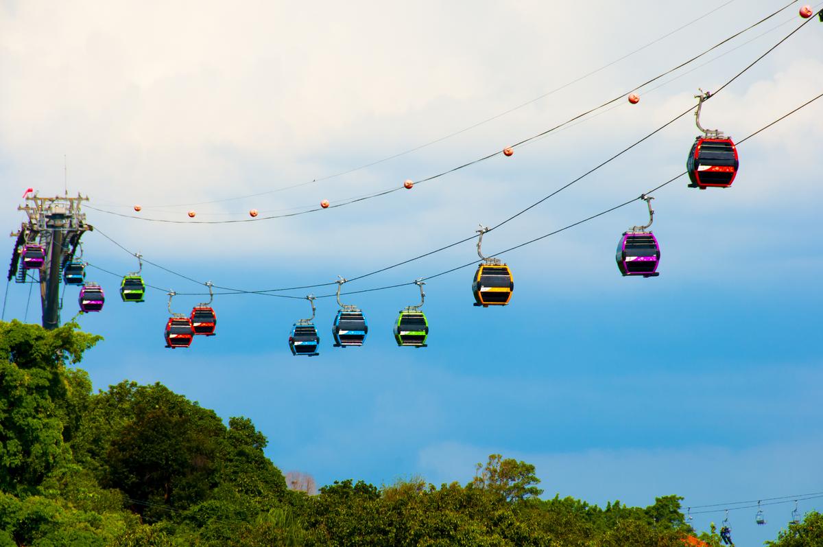 Канатная дорога на острове Сентоса