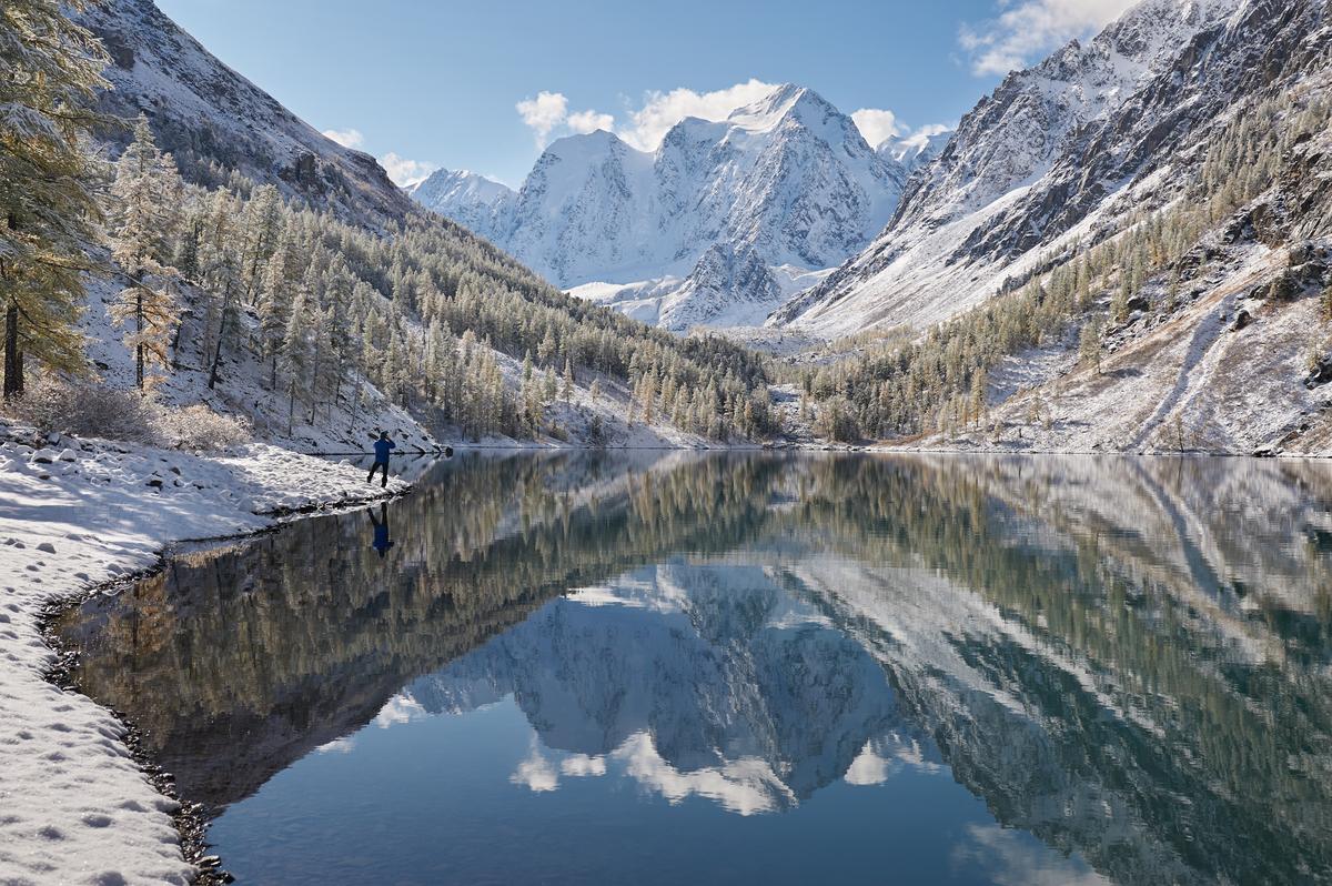 Горы Алтая зимой