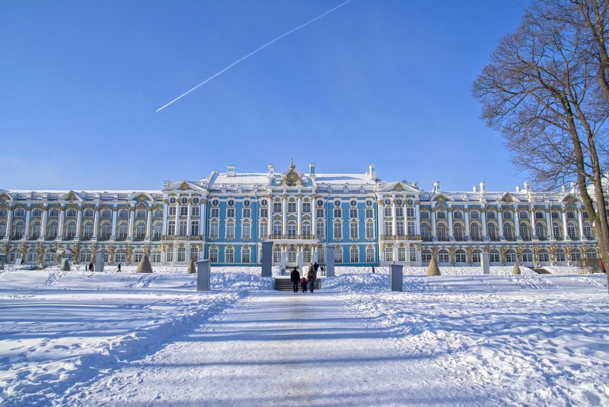 Екатерининский дворец зимой