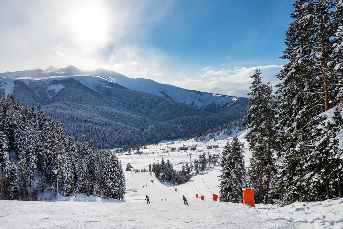 Красивый пейзаж горнолыжного курорта Архыз