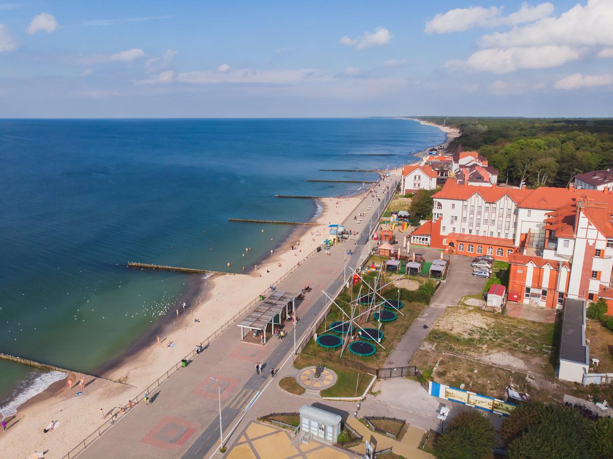 Вид на набережную Зеленоградска