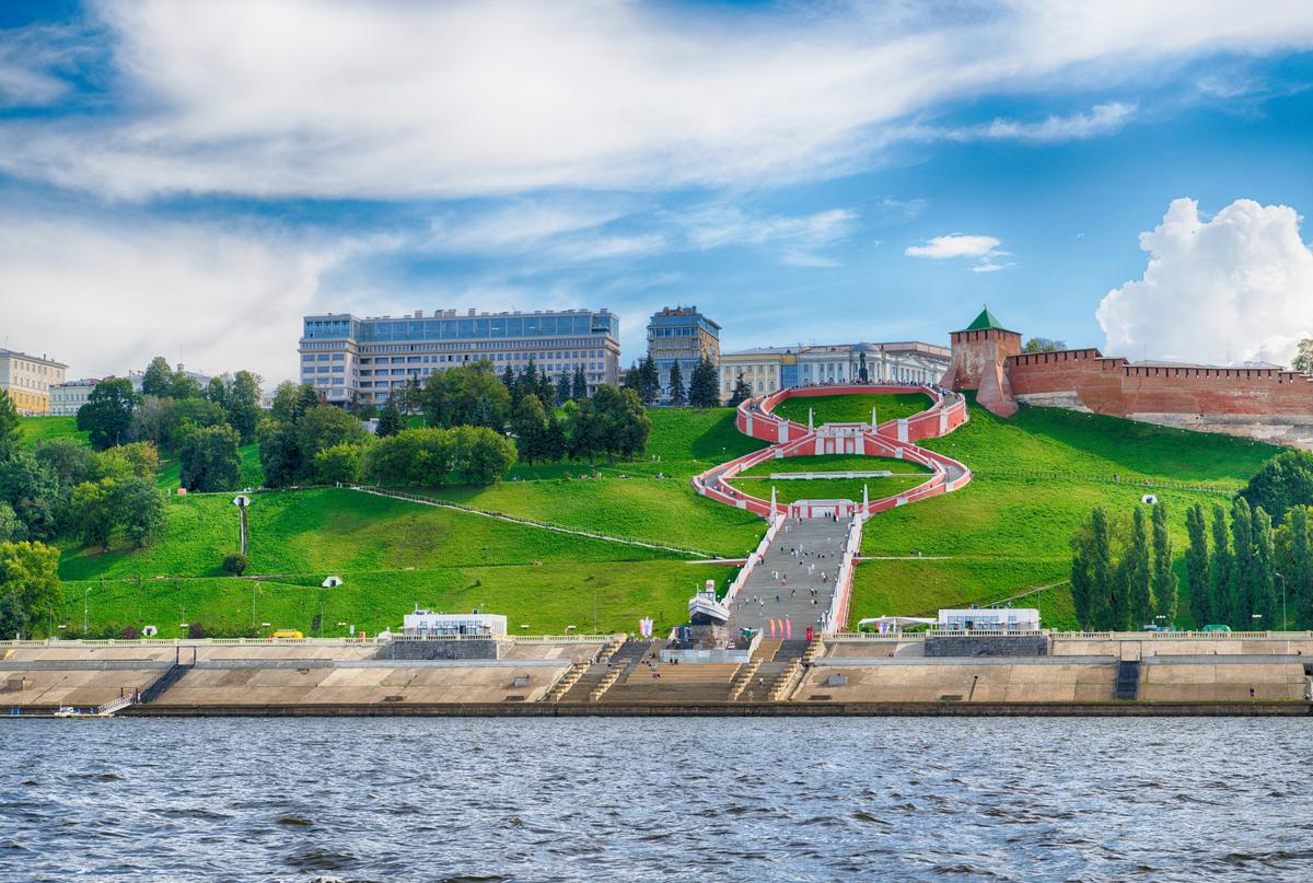 Чкаловская лестница в Нижнем Новгороде