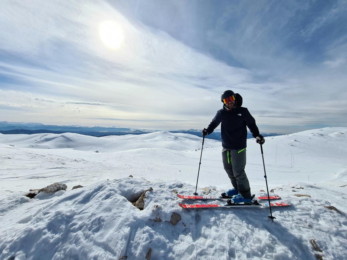 A man on skis at the resort of Jahorina in Bosnia