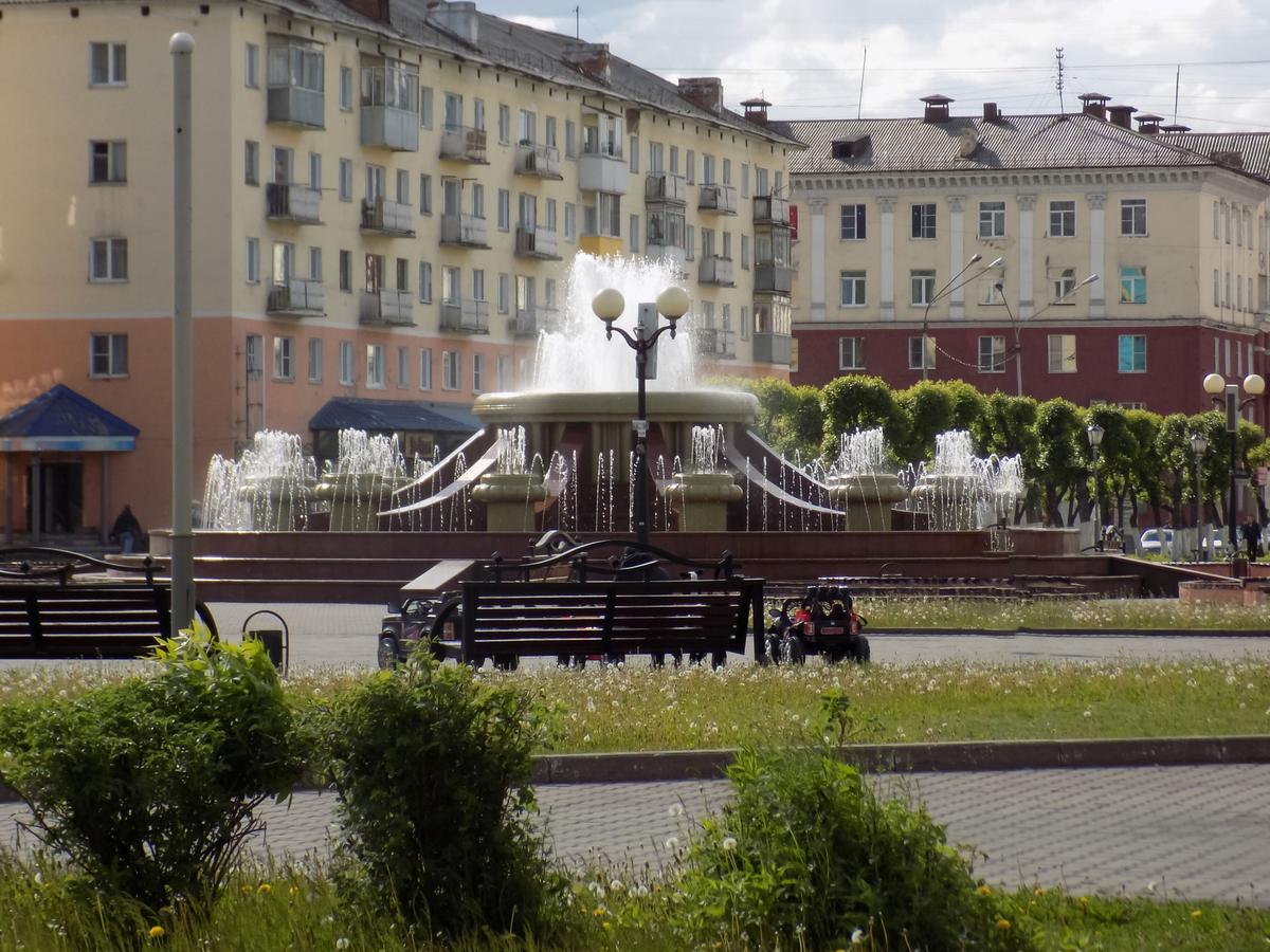 Фонтан в городе Междуреченск
