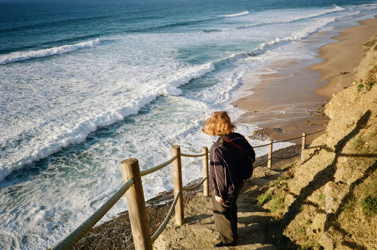 Hiking tourist in Portugal