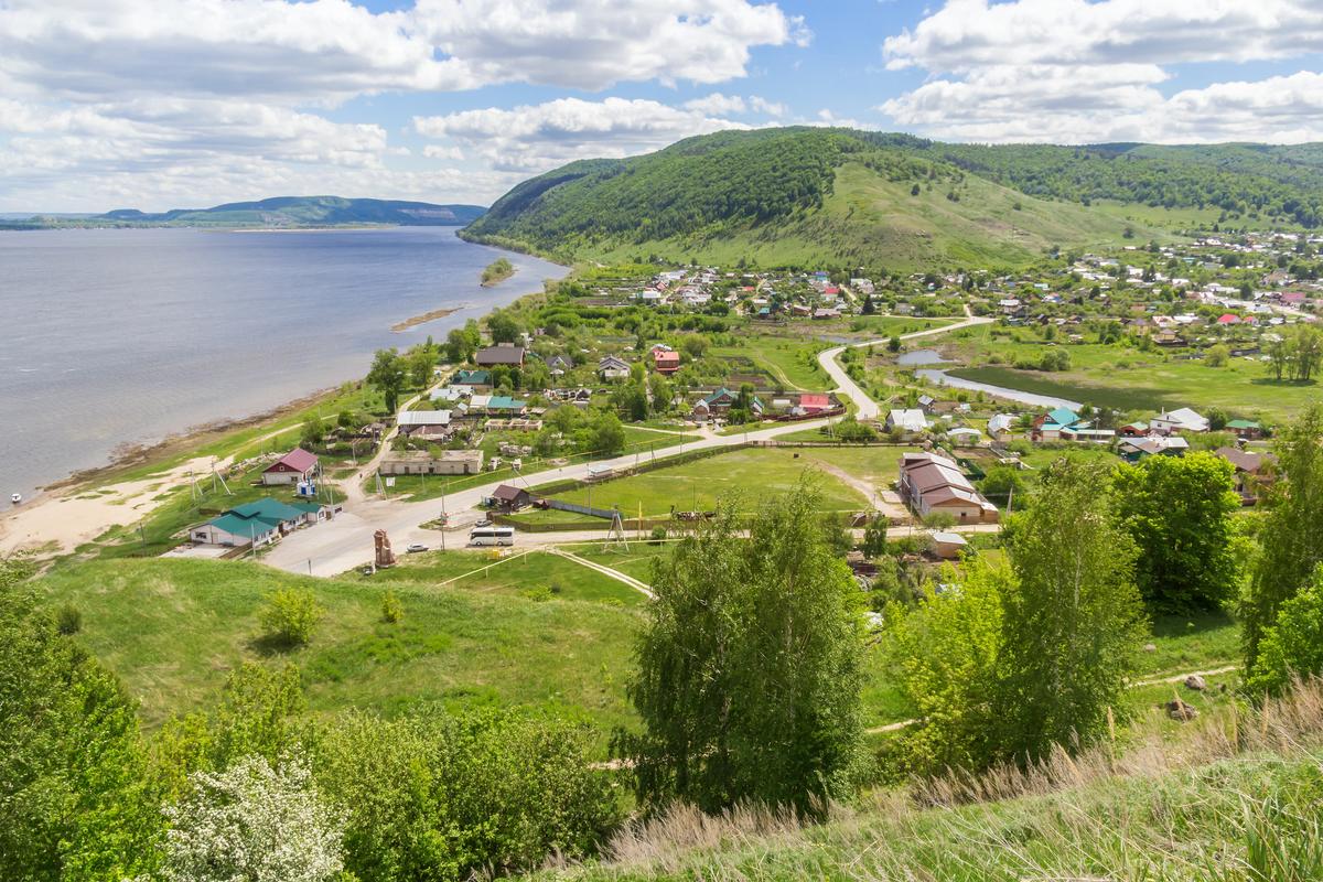 Вид сверху на село Ширяево