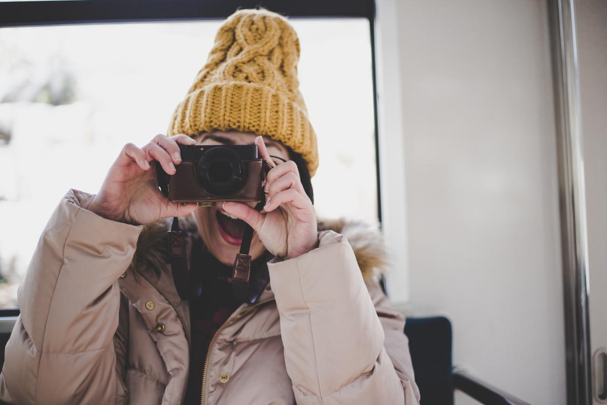 Турист с фотоаппаратом