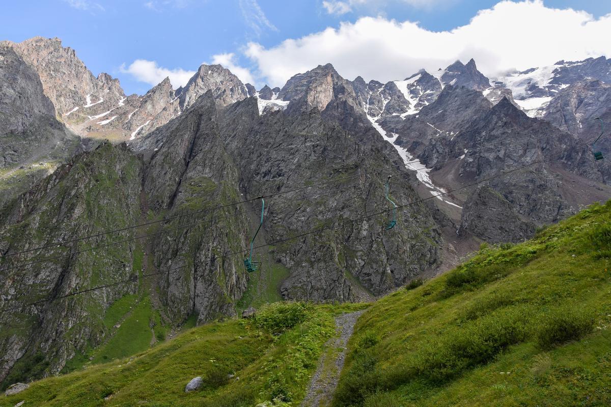 采伊峡谷的缆车