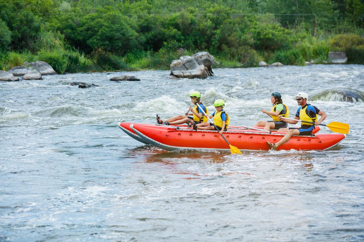 Сплав по реке с детьми