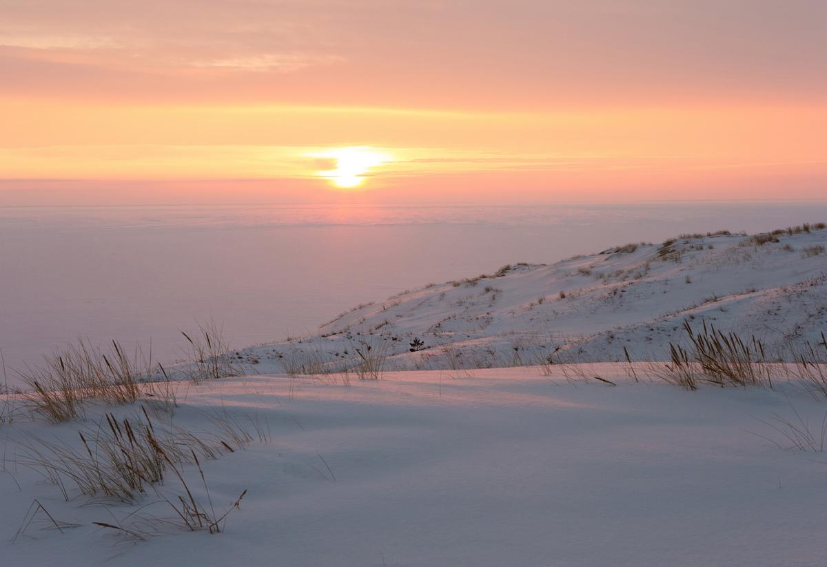 Куршская коса зимой