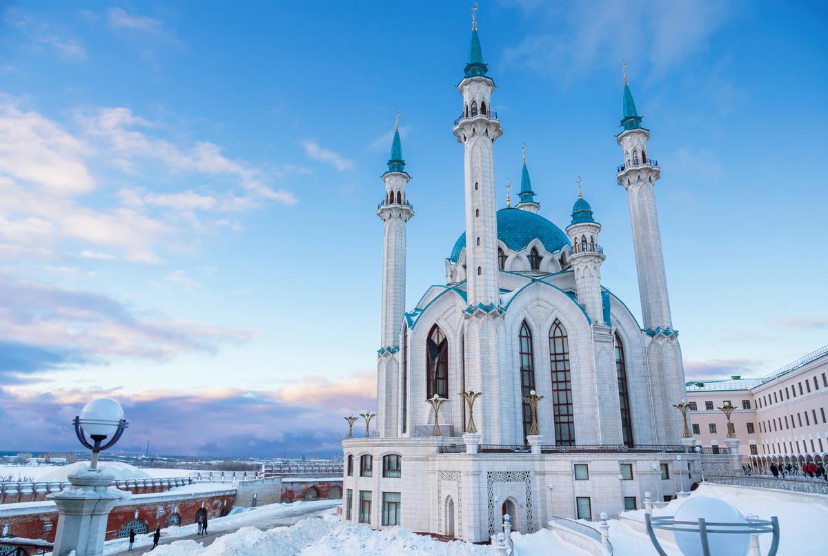Мечеть Кул Шариф в Казани зимой