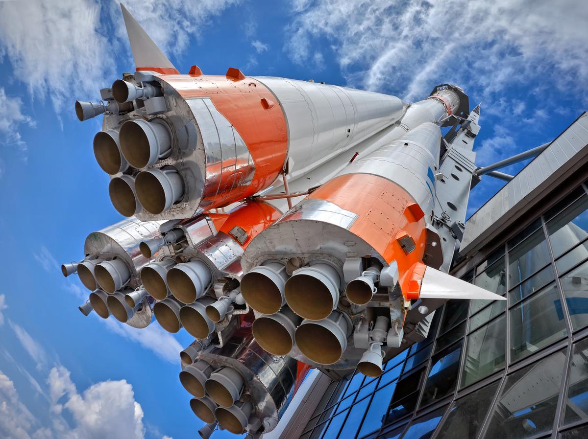 Ракета у музейно-выставочного центра «Самара космическая»