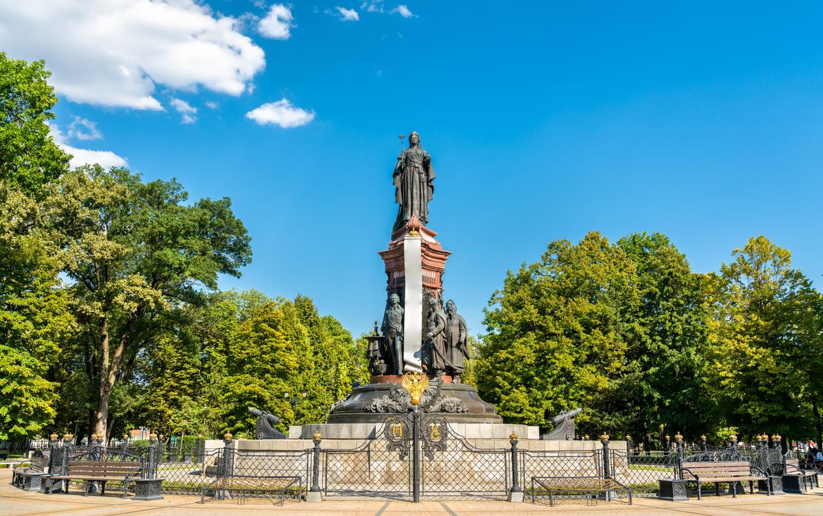 Памятник Екатерине II в Краснодаре