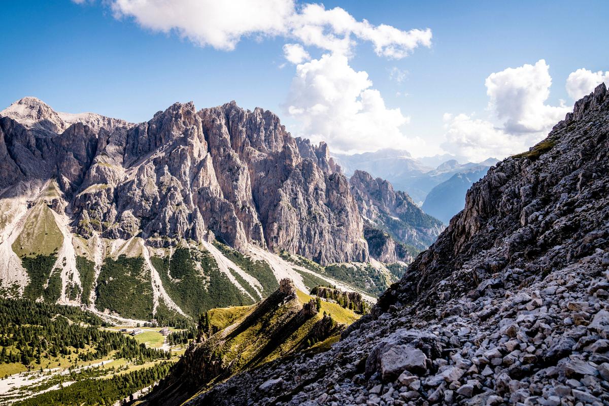 The Mountains of Italy in Summer
