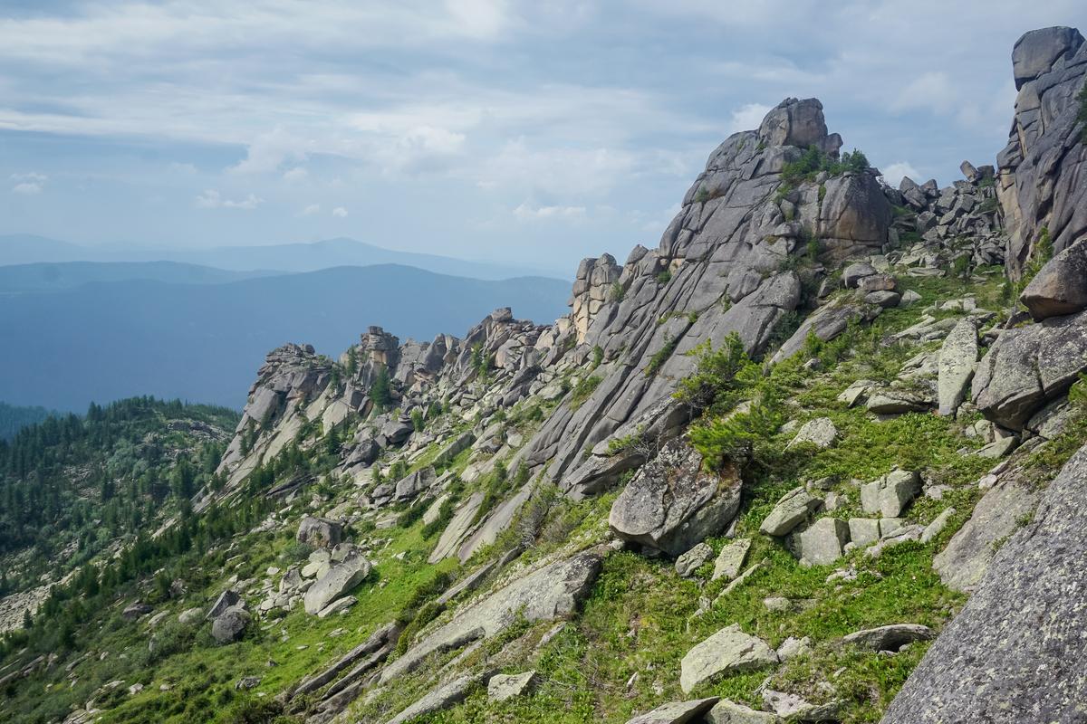 Скалы в заповеднике Ергаки