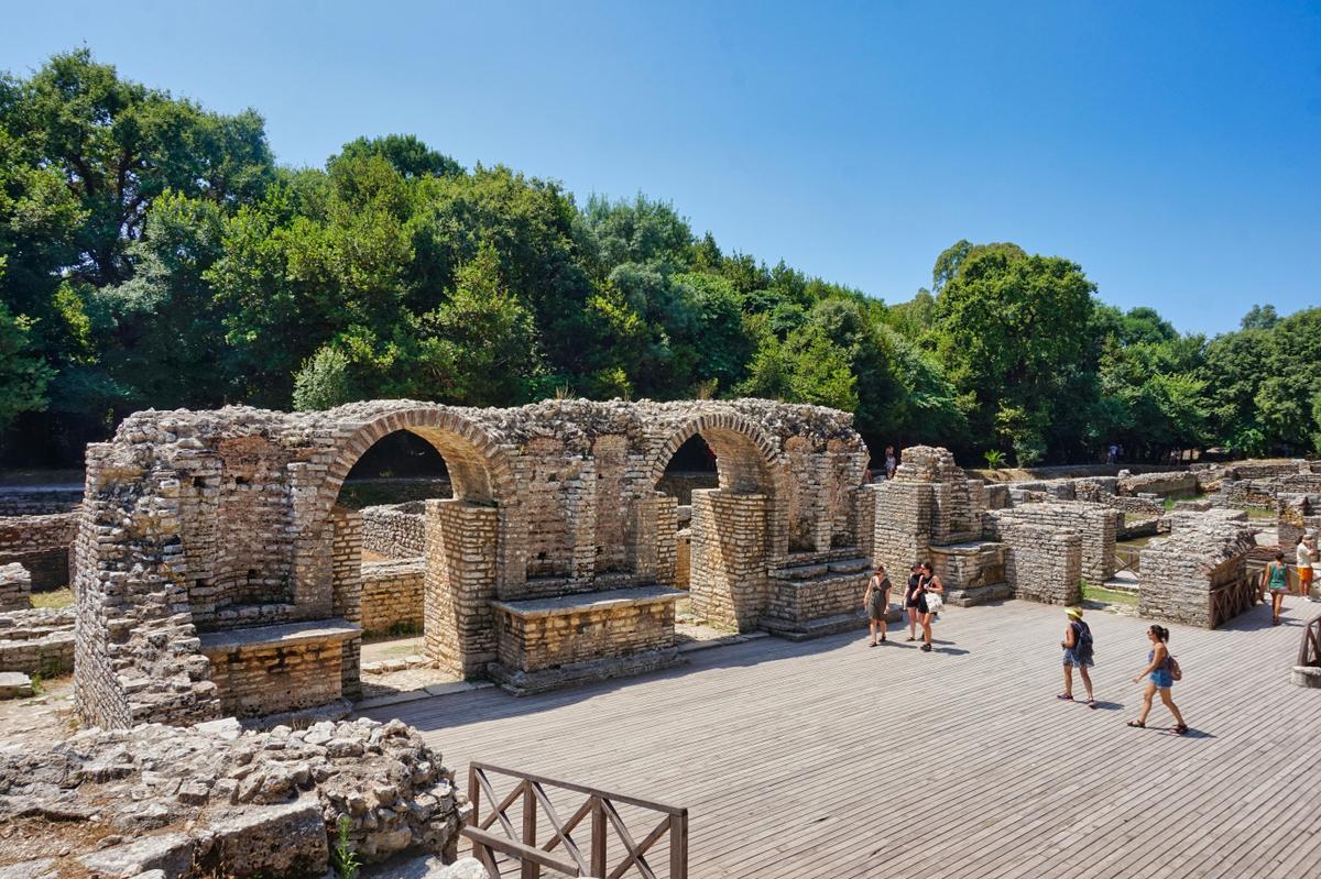 Ruins in the archeological park of Butrint in Albania