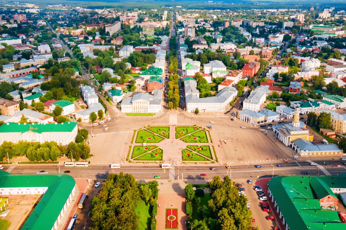 Сусанинская площадь в Костроме