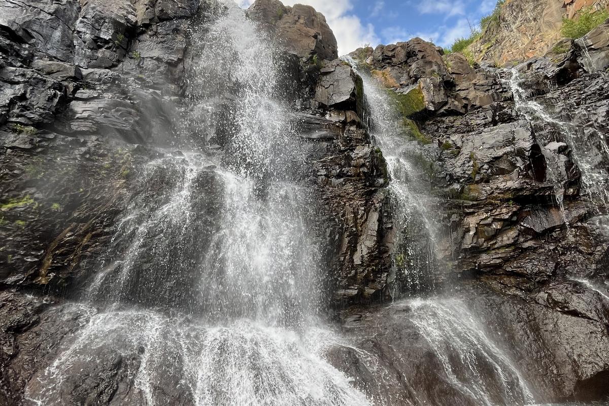 Каньон, водопады