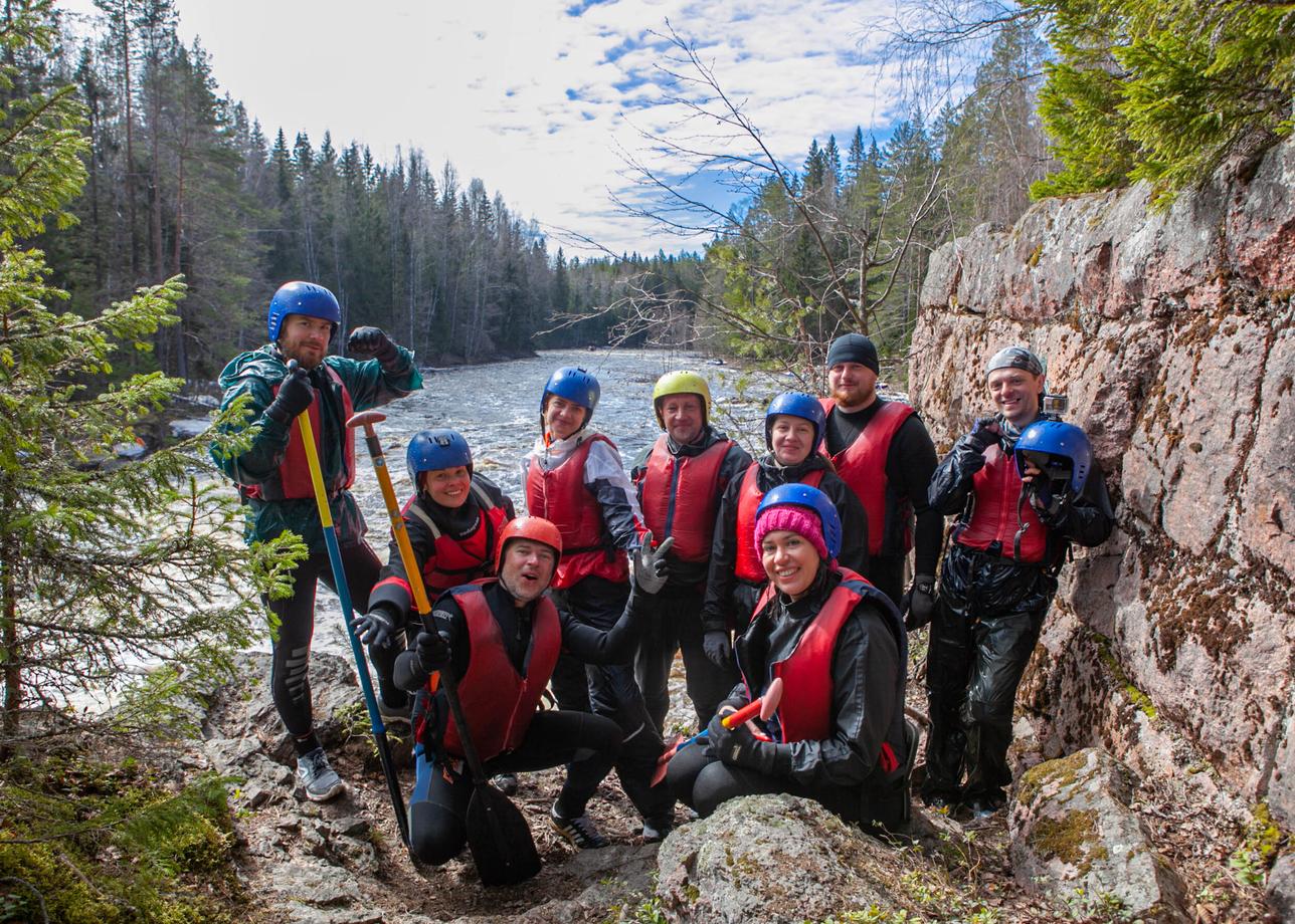 Сплав по реке Укса на катамаранах. 4 дня в Карелии