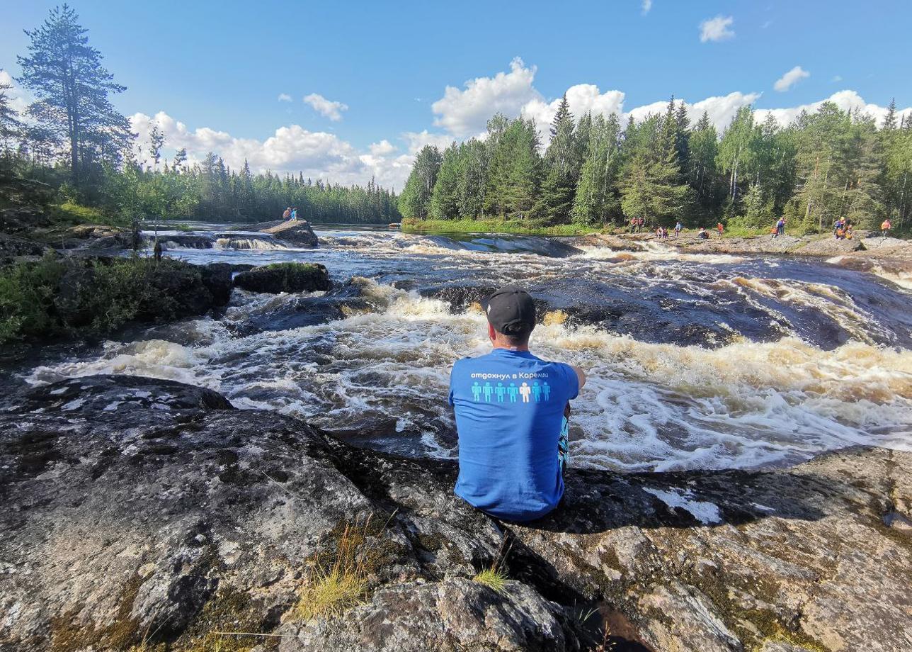 Сплав на катамаранах по реке Пистайоки в Карелии