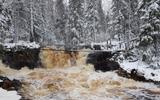 Рускеальский горный парк, водопад Ахвенкоски