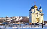 Встреча, обед с морепродуктами, экскурсия по Южно-Сахалинску