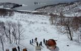 Поездка на снегоходах (в нартах) к берегу Тихого океана