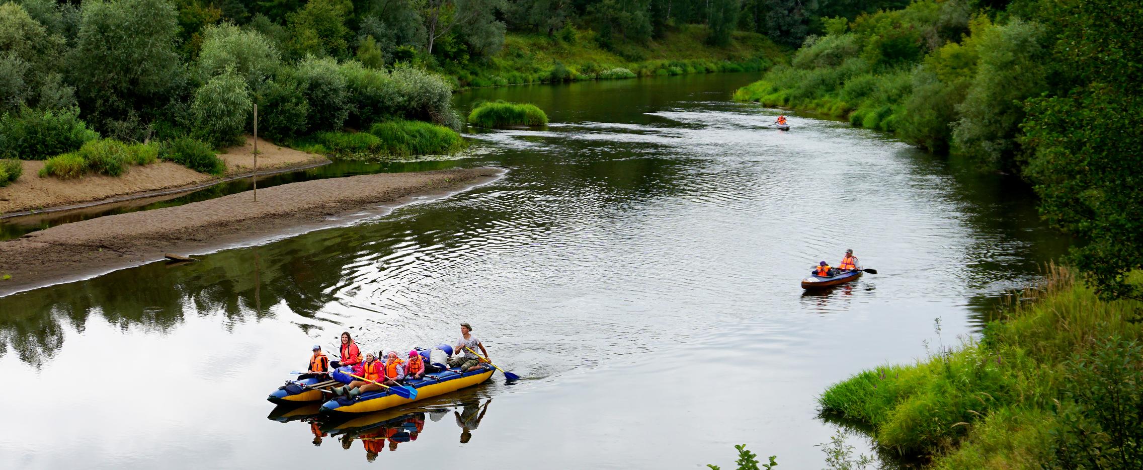 Жиздра. Сплав на байдарках и каноэ