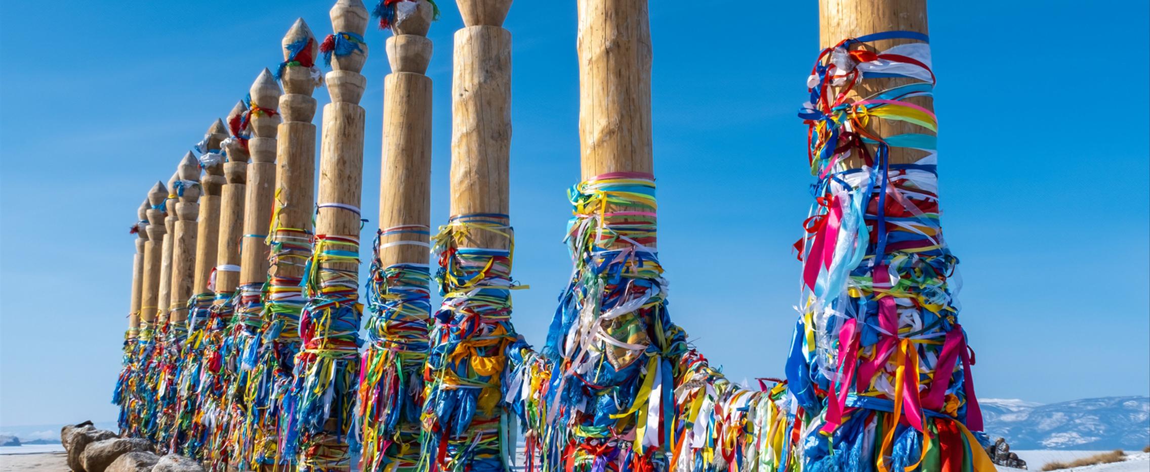 Зимняя или весенняя мозаика Ольхона