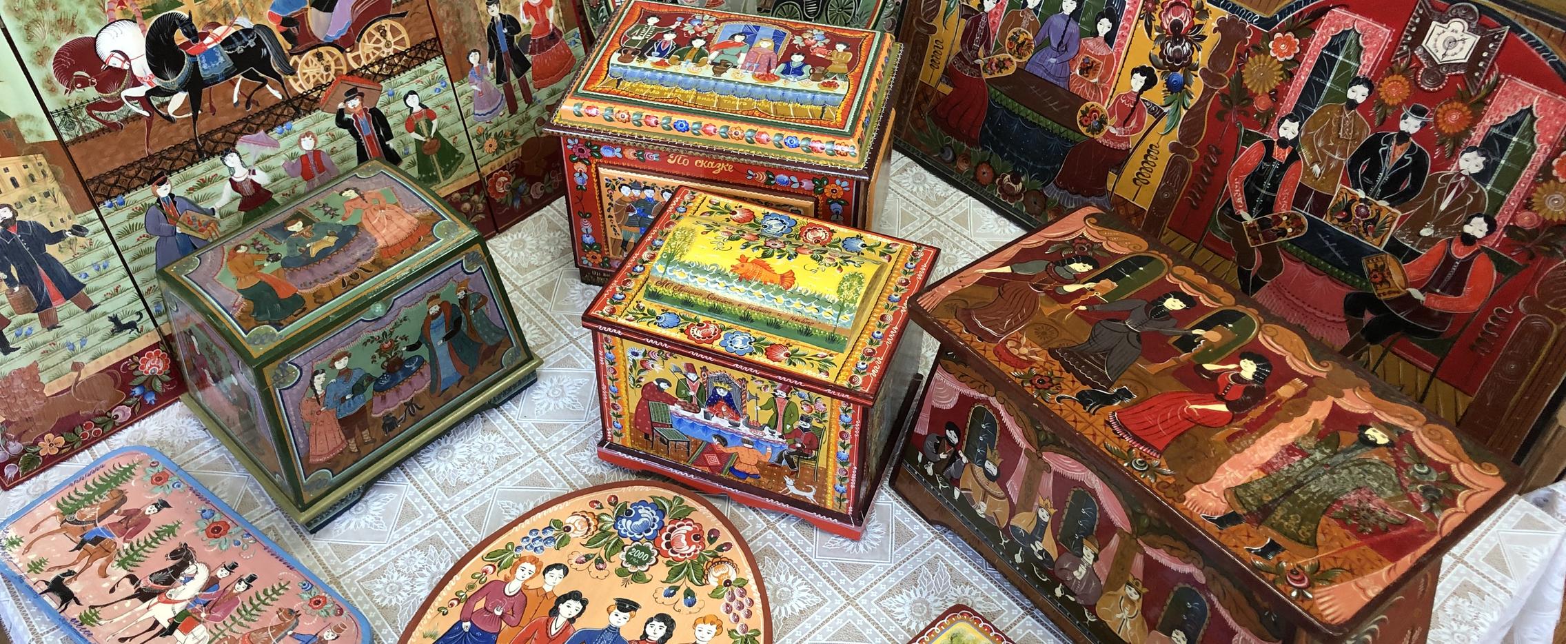 Хохломская и городецкая роспись. Выходные в Нижнем Новгороде. Зима-весна