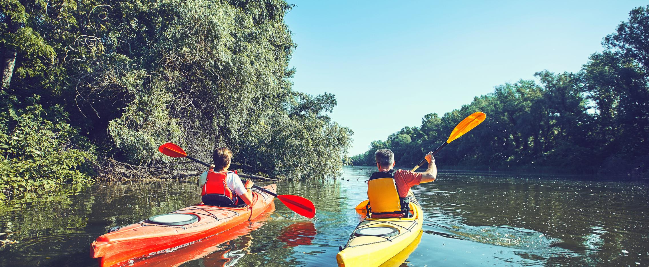 Поход на байдарках по реке Угра