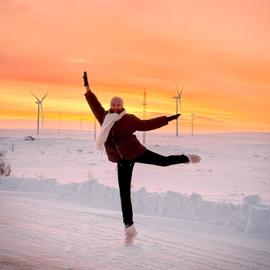 Зимний Кольский. Сияние севера