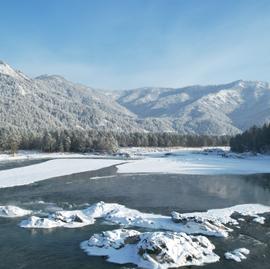 Зимняя Катунь. Каникулы на Алтае