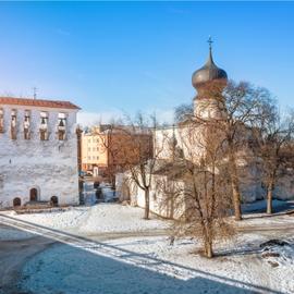 Экскурсионный тур по Псковской области с отдыхом на озере. Зима-весна