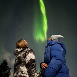 Зимний Кольский. Сияние севера