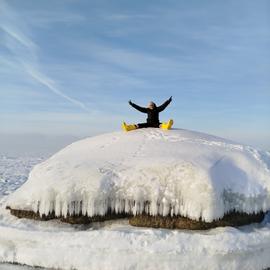 Зимний поход с ночёвкой в доме на берегу Финского залива. Ленобласть