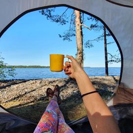 Ладожский берег. Пеший поход с палатками из Санкт-Петербурга