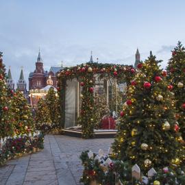 Рождественское конфетти в Москве