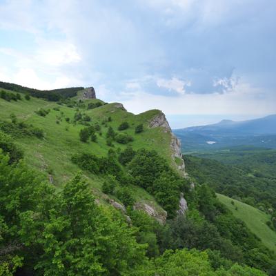 По горному Крыму с рюкзаками