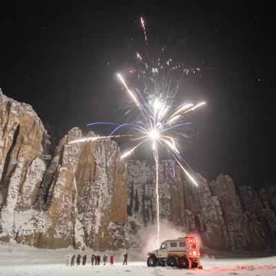 Новогоднее приключение на Синских столбах в Якутии