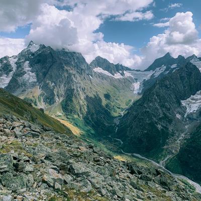 Каникулы на Домбае. Пеший тур для опытных